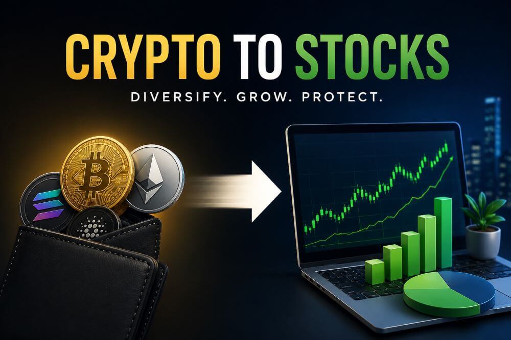 How Crypto Investors Can Diversify into Stocks